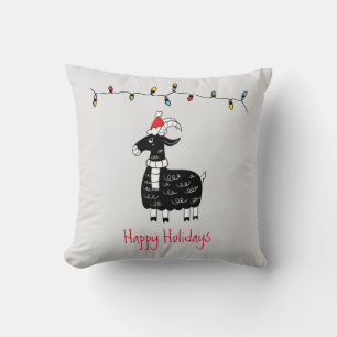 Whimsical-kerstgeit Kussen