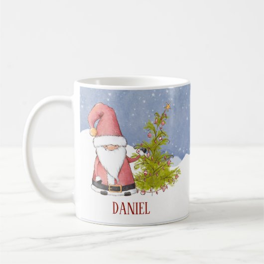 Whimsical Kerstkerst Koffiemok (Links)