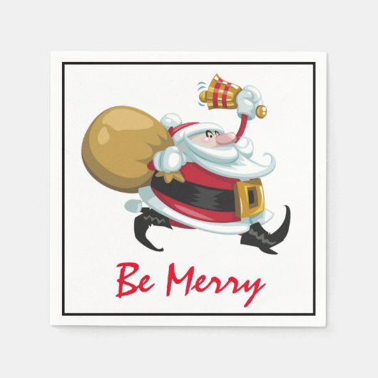 Whimsical Kerstkerst Servet (Voorkant)