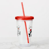 Whimsical Kerstkikker Acryl Drinkbeker (Links)