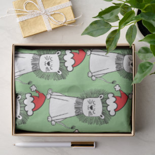 Whimsical-kerstleeuwen Tissuepapier