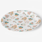 Whimsical Kerstmis feestje Papieren Bordje (Gekanteld)