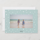 Whimsical Kerstmis Foto Flat Holiday Kaart (Achterkant)