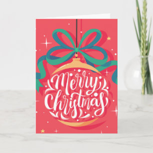 Whimsical Kerstmis Persoonlijk Kerstmis Kaart