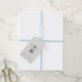 Whimsical-kerstval Cadeaulabel (Met Touw)
