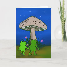 Whimsical Kikker Lieflijke Bos Kunst Vriendschapsk
