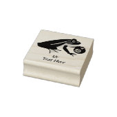 Whimsical Kikker Palming an Eight Ball Rubberstempel (Stempel)