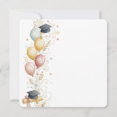 Whimsical Kindergarten Graduation Celebration  Kaart (Achterkant)