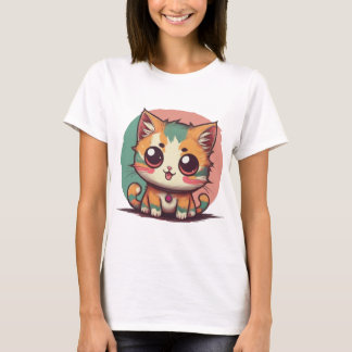 Whimsical Kitten T-Shirt - Perfect Schattig en