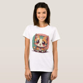 Whimsical Kitten T-Shirt - Perfect Schattig en (Voorkant volledig)