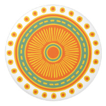 Whimsical Kleurrijke Hand Getrokken Ontwerp Cerami