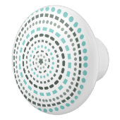 Whimsical Kleurrijke Hand Getrokken Ontwerp Cerami Keramische Knop (Rechts)