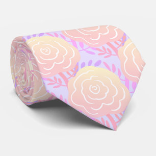 Whimsical Kleurrijke Rozen Stropdas