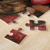 Whimsical  konijnenveer bloeit legpuzzel (Zijkant)