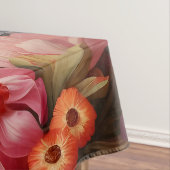 Whimsical  konijnenveer bloeit tafelkleed (Voorbeeld)