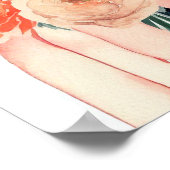 Whimsical koraal, attendants boeket (C) Poster (Hoek)