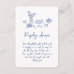 Whimsical krabbel Doodle Hand getrokken Vrijgezell Informatiekaartje