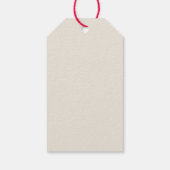 Whimsical Krans Deer Kerstmis Cadeaulabel (Achterkant)