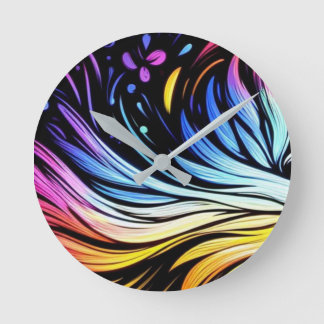 Whimsical Kunst op een 8" Ronde Klok