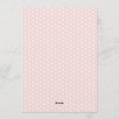 Whimsical Ladybug Love Bug Girl 1st Birthday Kaart (Achterkant)