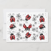 Whimsical Ladybug Photo Birthday Invitation (Dos)