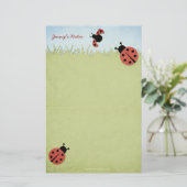 Whimsical Ladybugs Briefpapier (Staand voorkant)