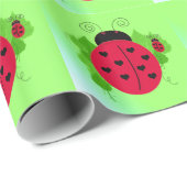 Whimsical Ladybugs Cadeaupapier (Rol Hoek)