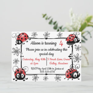 Whimsical Ladybugs Kaart