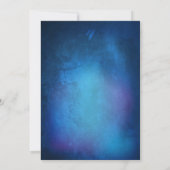 Whimsical Lantern and Fireflies Blue Save the Date (Achterkant)