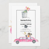 Whimsical Las Vegas Bachelorette Party Kaart (Voorkant / Achterkant)