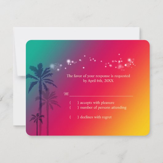 Whimsical Las Vegas Wedding RSVP (Dos)