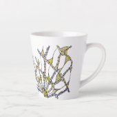 Whimsical Latte Mok (Doodle - handgetekend) (Rechts)