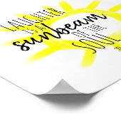 whimsical laughter quote yellow on white poster (Coin)