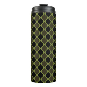 Whimsical leger thema patroon thermosbeker