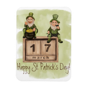 Whimsical Leprechauns St. Patrick's Day Magneet