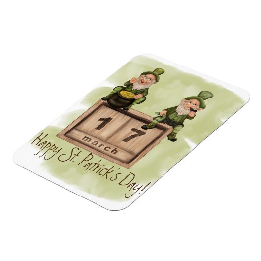 Whimsical Leprechauns St. Patrick's Day Magneet (Linkerzijde)