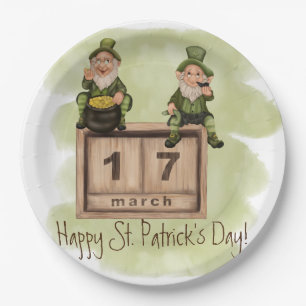 Whimsical Leprechauns St. Patrick's Day Papieren Bordje