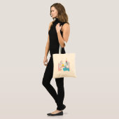 Whimsical Library Book Canvas tas (Voorkant (model))