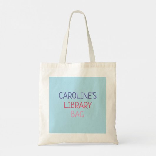 Whimsical Library Book Canvas tas (Achterkant)
