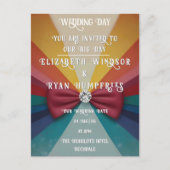 "Whimsical Light Rose Wedding Invitations Étincell (Devant)