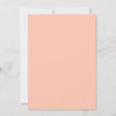 Whimsical Lijst en glazen rood en koraal bruiloft Save The Date (Achterkant)