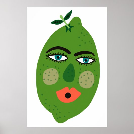 Whimsical Limoen Art Poster (Voorkant)