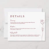Whimsical Line Roos Detail Enclosure Card Kaart (Voorkant)