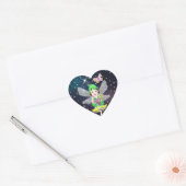 Whimsical Little Elf Fairy, Mushroom and Butterfly Hart Sticker (Envelop)