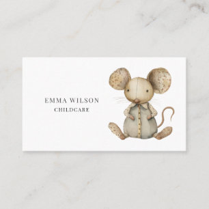 Whimsical Little Mouse Carte de visite de garde d'