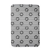 Whimsical Little Skulls Black & White Skull Badmat (Voorkant Verticaal)