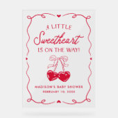 Whimsical Little Sweetheart Baby Shower Welcome (Recto)