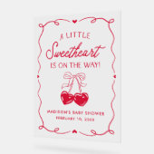 Whimsical Little Sweetheart Baby Shower Welcome (Angle)