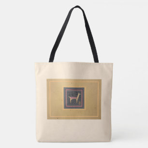 Whimsical Llama Sturdy Brushed Polyester Shoulder Draagtas