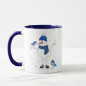 Whimsical Long-Legged Snowman Mok (Links)